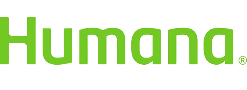 The Humana logo displayed in bold, bright green lowercase letters on a white background.