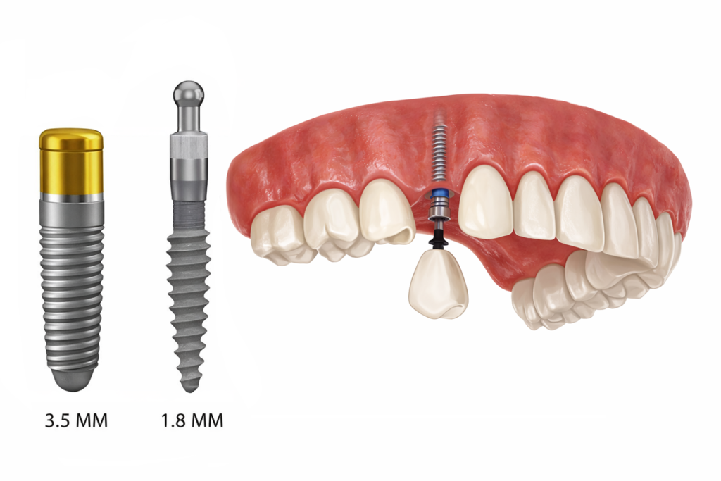 mini dental implants illustration